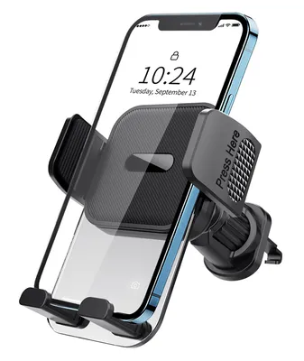 POWERTECH βάση smartphone αυτοκινήτου PT-1238, ταμπλό & αεραγωγών, μαύρη
