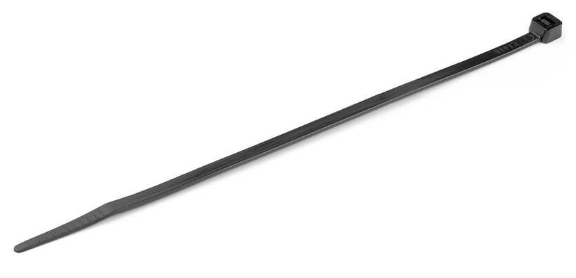 POWERTECH δεματικά καλωδίων TIES-052, 300x3.6mm, μαύρα, 100τμχ