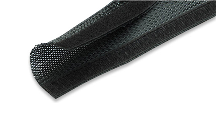 POWERTECH δεματικό καλωδίων τύπου Flex Wrap TIES-001, 1.8m, μαύρο