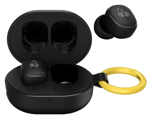 POWERTECH earphones με θήκη φόρτισης PT-1392, True Wireless, 6mm, 25/230mAh, μαύρα