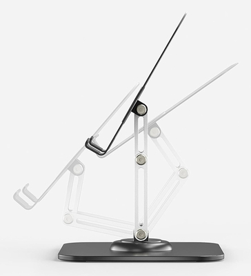 POWERTECH επιτραπέζια βάση για tablet PT-1494, περιστρεφόμενη, foldable, μαύρη