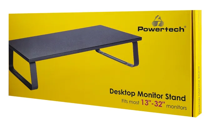POWERTECH επιτραπέζια βάση οθόνης/laptop PT-1444, 13-32", έως 20kg, μαύρη