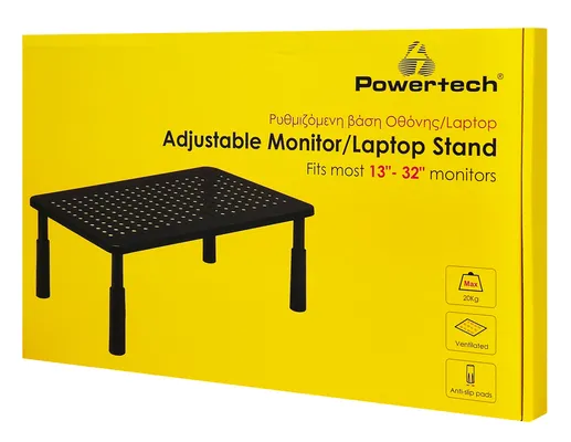 POWERTECH επιτραπέζια βάση οθόνης/laptop PT-1568, 13-32", έως 20kg