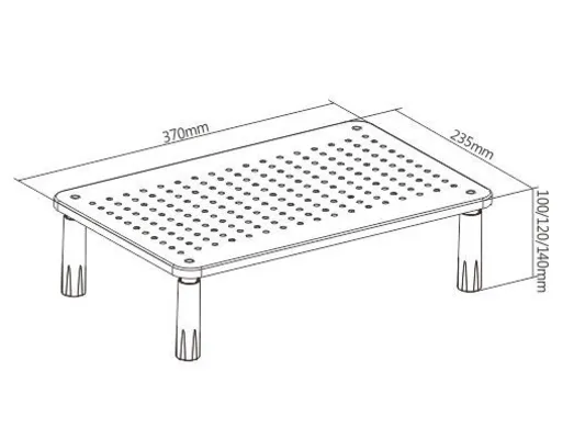 POWERTECH επιτραπέζια βάση οθόνης/laptop PT-1568, 13-32", έως 20kg