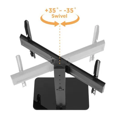 POWERTECH επιτραπέζια βάση τηλεόρασης PT-1328, 37-70", έως 40kg