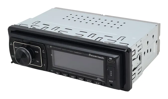 POWERTECH ηχοσύστημα αυτοκινήτου PT-1603, αποσπώμενο πάνελ, 1 DIN, Bluetooth/FM/USB/Micro SD, 4x 55W