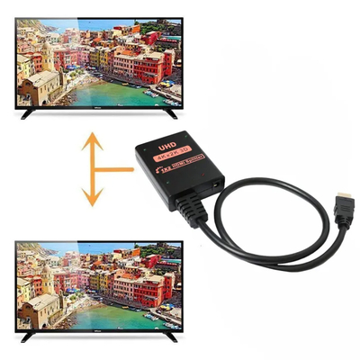 POWERTECH HDMI splitter CAB-H156, 2 σε 1, 4K/60Hz, HDR/HDCP, 50cm, μαύρο