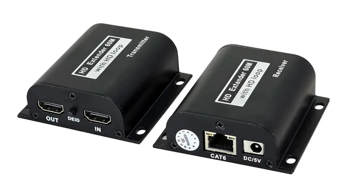 POWERTECH HDMI video extender CAB-H190 μέσω καλωδίου RJ45, 1080p/60Hz, έως 60m