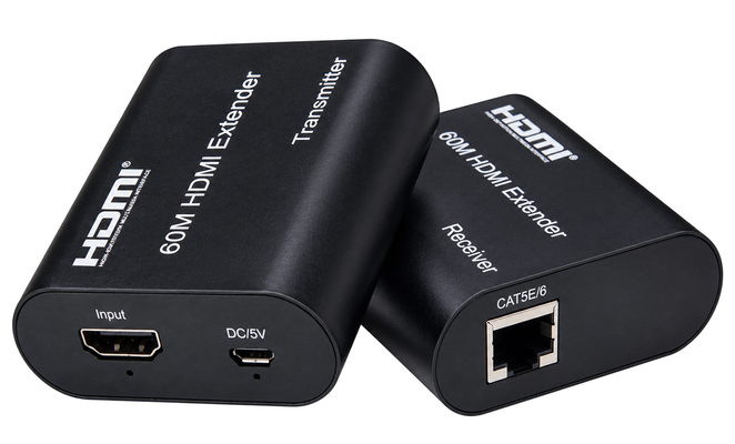 POWERTECH HDMI video extender CAB-H204 μέσω καλωδίου RJ45, 1080p/60Hz, με loop, έως 120m