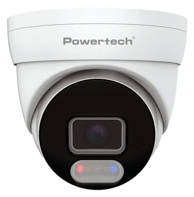 POWERTECH IP κάμερα PT-1593 με μικρόφωνο & Full Color λειτουργία, 8MP, 2.8mm, PoE, IP67