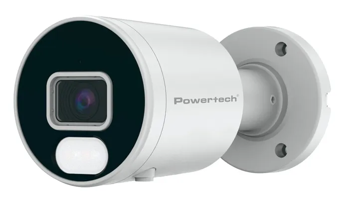POWERTECH IP κάμερα PT-1594 με μικρόφωνο & Full Color λειτουργία, 8MP, 2.8mm, PoE, IP67
