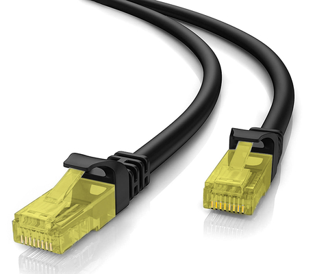 POWERTECH καλώδιο δικτύου CAB-N264, Cat 5e U/UTP, copper, 0.5m, μαύρο