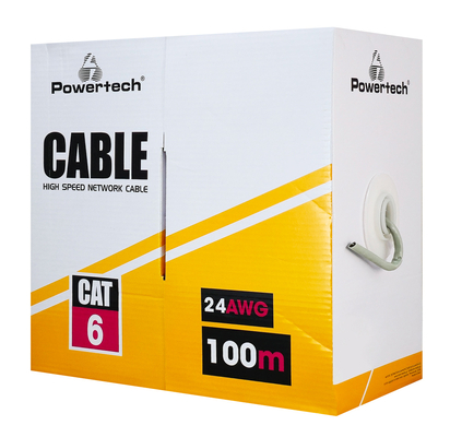 POWERTECH καλώδιο δικτύου CAB-N297, Cat 6 S/FTP, CCA, 24AWG, 100m, γκρι