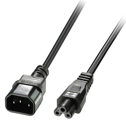 POWERTECH καλώδιο τροφοδοσίας CAB-P034, 0.75mm², copper, 1m, μαύρο