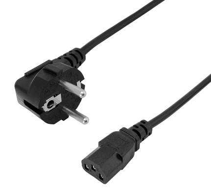 POWERTECH καλώδιο τροφοδοσίας CAB-P047, 3x 0.75mm², CCS, 2m, μαύρο