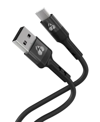 POWERTECH καλώδιο USB-C σε USB PTR-0161, σιλικόνης, 60W, 480Mbps, 1m, μαύρο