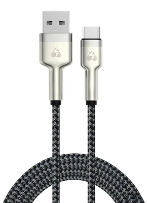 POWERTECH καλώδιο USB-C σε USB PTR-0199, PD 60W, 480Mbps, 1m, μαύρο/γκρι