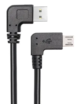 POWERTECH καλώδιο USB σε USB Micro CAB-U133, 90°, Easy USB, 1m, μαύρο