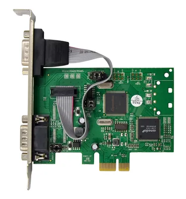 POWERTECH κάρτα επέκτασης PCIe σε 2x serial ST349, 921.6Kbps, SB16C1052PCI