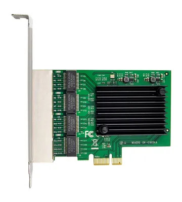 POWERTECH κάρτα επέκτασης PCIe σε 4x RJ45 GbE ST708, RTL8111F & ASM1184