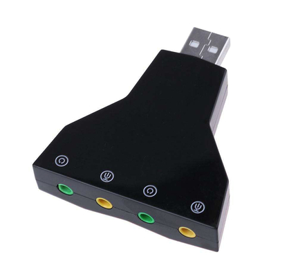 POWERTECH κάρτα ήχου USB CAB-U037, 7.1CH, έξοδος μικρόφωνου & ακουστικού