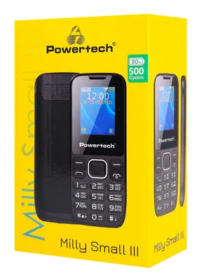 POWERTECH κινητό τηλέφωνο Milly Small III, 1.77", dual SIM, χωρίς κάμερα, μαύρο
