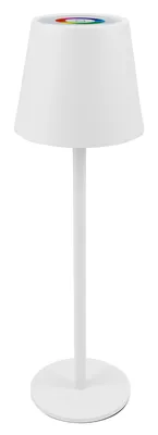 POWERTECH LED επιτραπέζιο φωτιστικό HLL-0196, RGB, ρυθμιζόμενο, επαναφορτιζόμενο, λευκό