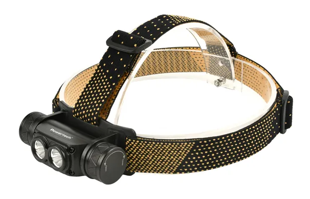 POWERTECH LED φακός κεφαλής PT-1549, επαναφορτιζόμενος, 1000lm, IP44, μαύρος