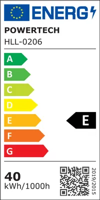 POWERTECH LED φωτιστικό οροφής HLL-0206, 40W, 4000K, Φ53x26cm, οπάλ χρυσό/μαύρο