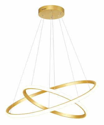 POWERTECH LED φωτιστικό οροφής PT-1530, 60W, 4000K, Φ80x120cm, χρυσό