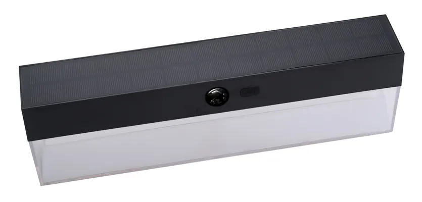 POWERTECH LED ηλιακό φωτιστικό PT-1521 με αισθητήρα κίνησης, 4W, 2000mAh, μαύρο