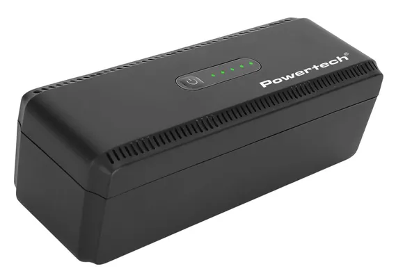 POWERTECH mini DC UPS PT-1436, 18W, 8800mAh, 3x DC, USB/USB-C/LAN/POE, μαύρο