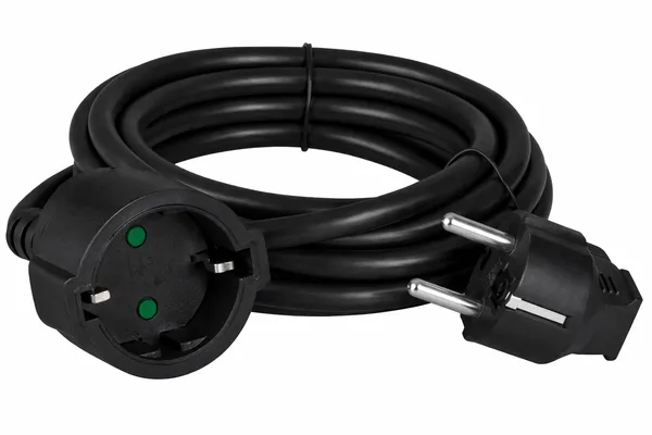 POWERTECH μπαλαντέζα ρεύματος PT-1561, 1x schuko, 16A, 3m, μαύρη