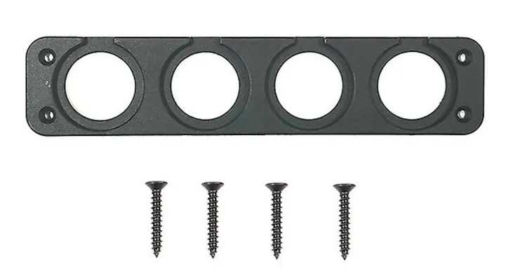 POWERTECH πάνελ πρίζας για σκάφη & οχήματα PTL-015, 4 θέσεις, 196x43mm