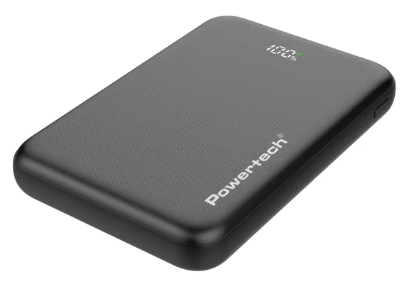 POWERTECH power bank PT-1502 με οθόνη, 10000mAh, 22.5W, μαύρο