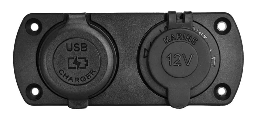 POWERTECH πρίζα 12V για σκάφη & οχήματα PTL-001, USB/USB-C θύρες, IP65