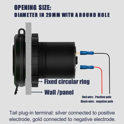 POWERTECH πρίζα USB για σκάφη & οχήματα PTL-030, USB & 2x USB-C, 36W, IP65