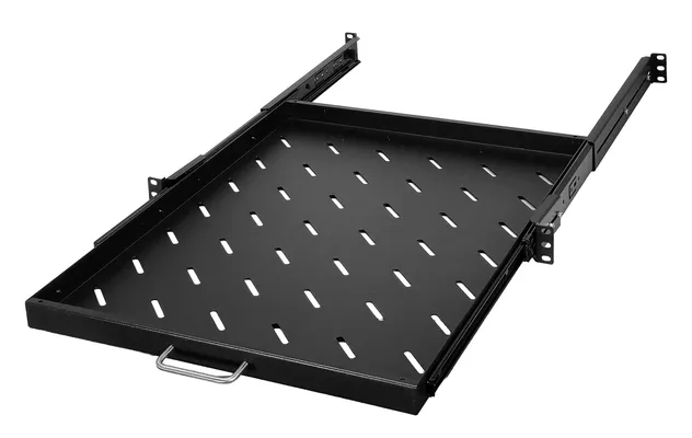 POWERTECH πτυσσόμενο ράφι για rack 19" NETW-0041, βάθος 570mm, μαύρο