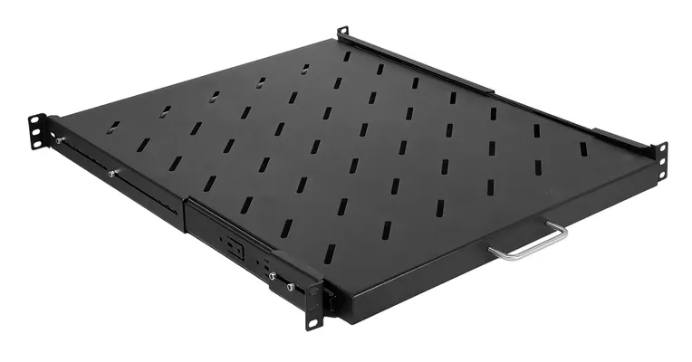 POWERTECH πτυσσόμενο ράφι για rack 19" NETW-0041, βάθος 570mm, μαύρο