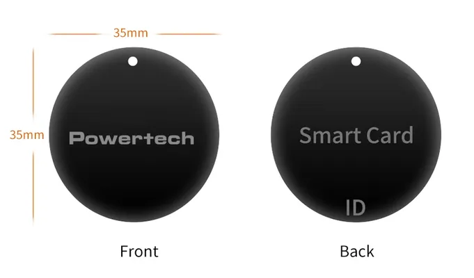 POWERTECH RFID κάρτα PT-1286, μαύρη