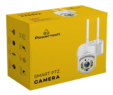 POWERTECH smart κάμερα PT-1144, 2MP, Wi-Fi, PTZ, IP65