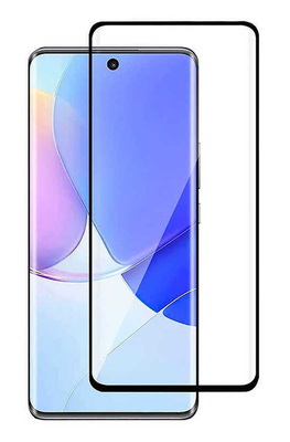 POWERTECH tempered glass 5D, full glue, curved, Huawei P50 Pro, μαύρο