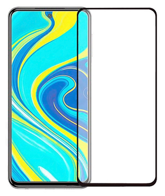 POWERTECH Tempered Glass 5D, full glue, Xiaomi Redmi Note 9 Pro, μαύρο