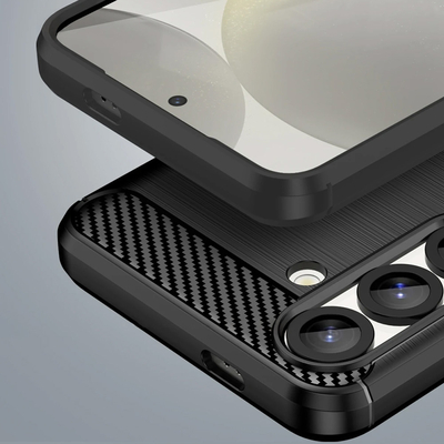 POWERTECH Θήκη Carbon MOB-2007 για Samsung S24 Ultra, μαύρη