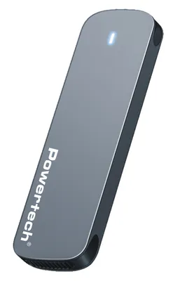 POWERTECH θήκη για M.2 SATA/NVMe SSD PT-1375, 10Gbps, γκρι