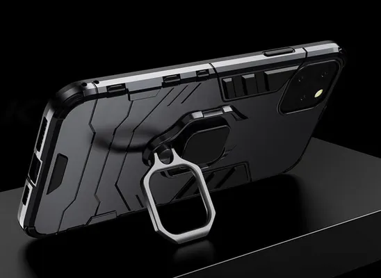 POWERTECH Θήκη Ring Armor MOB-1747 για iPhone 14 Plus, μαύρη