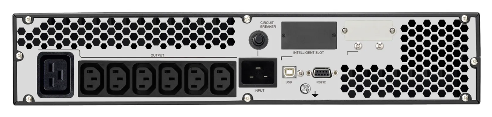 POWERTECH UPS On Line PT-1360 για rack 2U, με οθόνη, 3000VA/2700W, 7x DC output