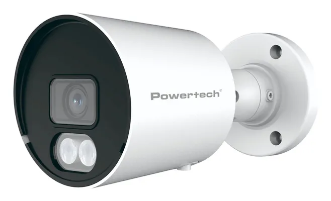 POWERTECH υβριδική κάμερα CCTV PT-1585 με μικρόφωνο & Full Color λειτουργία, 8MP, 2.8mm, IP67