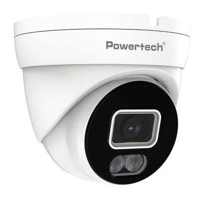 POWERTECH υβριδική κάμερα CCTV PT-1586 με μικρόφωνο & Full Color λειτουργία, 8MP, 2.8mm, IP67