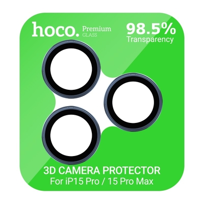 Προστασία Κάμερας Hoco 3D Metal V14 για Apple iPhone 15 Pro 15 Pro Max 16 Pro 16 Pro Max Space Grey